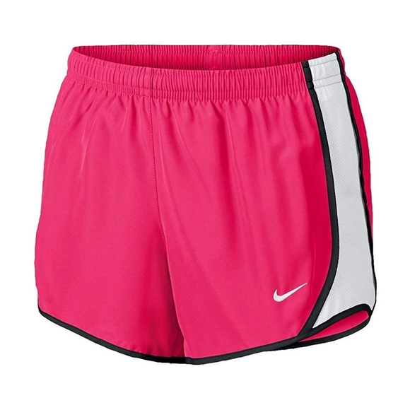 Nike dri fit tempo Pink Black Women's Running Shorts Large - Picture 1 of 11